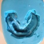 Negative teeth impression silicone