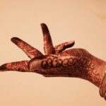 Half-Lotus Mudra with Henna