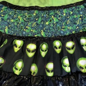 Boho Alien Tiered-Skirt, UFOs, Crop Circles, Abduction