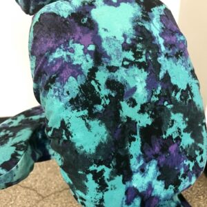 Massage Chair SlipCovers | Teal, Black and Purple Grunge | Flannel