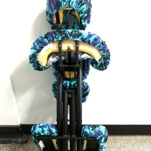 Massage Chair SlipCovers | Teal, Black and Purple Grunge | Flannel