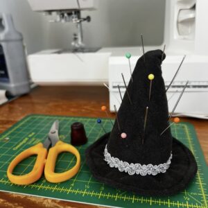 Witch hat pincushion